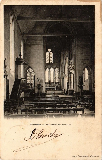CPA AK ESSONNES - Intérieur de L'Église (385074)