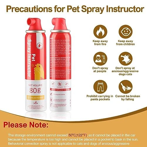 Spray Corrector Dog Trainer, 80ml 3 Pack Spray for Dog to Stops Barking,
