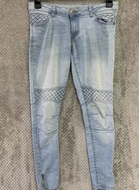 Ladies, Blue  Skinny Ankle Grazer Trousers/Jeans Denim & Co Size 12