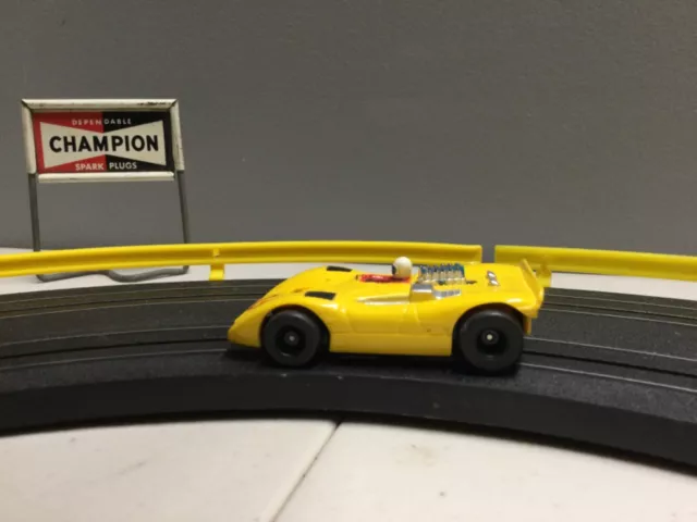 Aurora AFX Ferrari Can Am 612   #15 Yellow HO Slot Car FREE SHIPPING Very fast!!