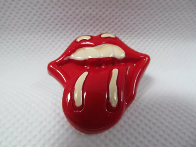 Retro The Rolling Stones Red Lips & Tongue Logo Badges Pins Gift Idea Uk Seller