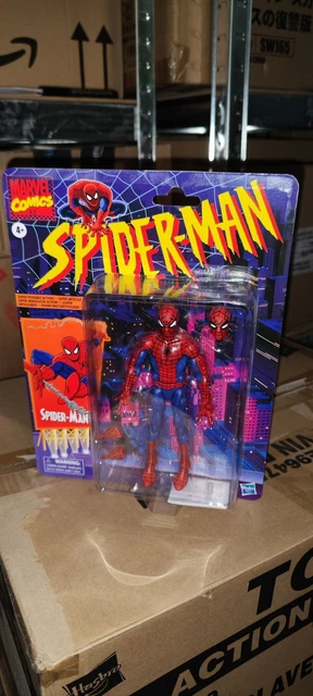 Spiderman Toys Marvel Legends Retro Cardback Spider-Man Cel-Shaded