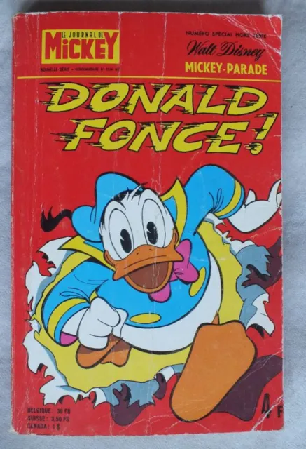 MICKEY PARADE n°1234 Bis "DONALD Fonce !" - 1976