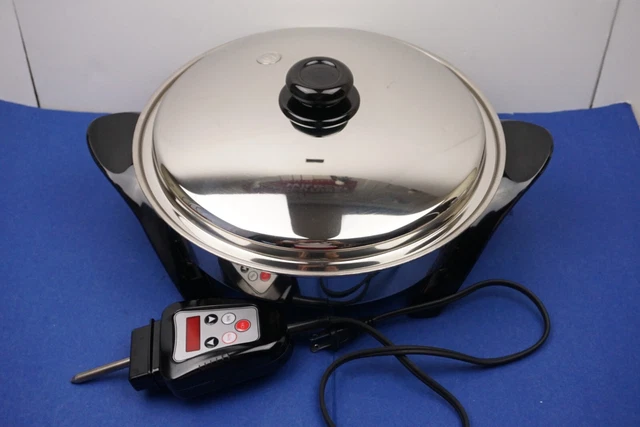 Saladmaster 12" T-304/T316L Stainless Steel Oil Core Electric Skillet SA012OCU Saladmaster 12" T-304/T316L Stainless Steel Oil Core Electric Skillet SA012OCU
