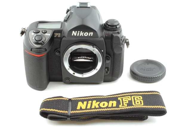 ALL Works [TOP MINT Strap] Nikon F6 35mm SLR AF MF Black Film Camera Body JAPAN