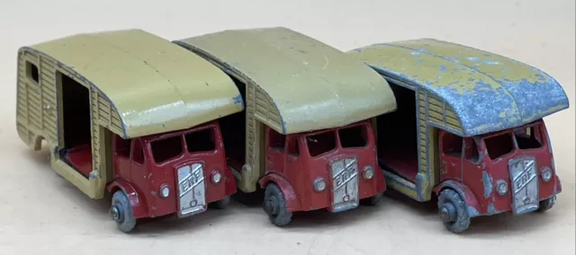 Marshall Horse Box Lesney Matchbox MK7 Bundle Vintage ERF HORSE Box MARSHALL X3