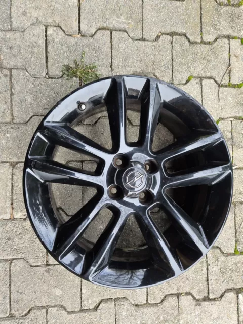 Opel Corsa D  7Jx17H2 ET44  Alufelge Alu Felge schwarz