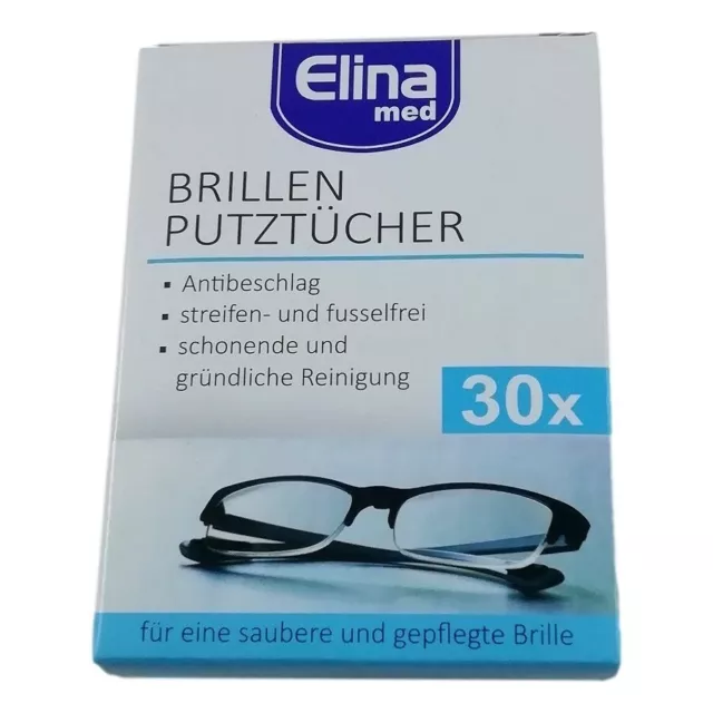 30 Lingettes Nettoyantes Pour Verre Lunettes écrans Smartphone Optiques