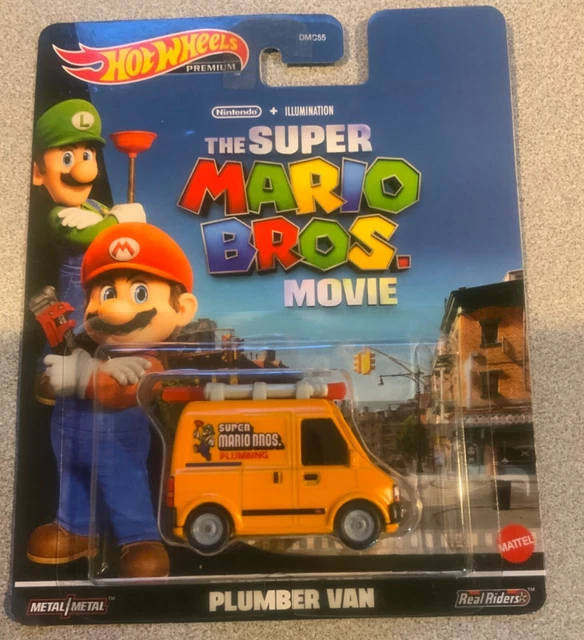 HOT WHEELS THE Super Mario Bros. Movie Plumber Van (Nuovo) EUR 10,76