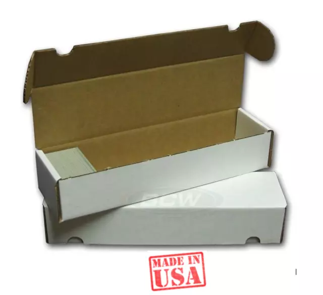 (3x) BCW 550 CT COUNT Corrugated Cardboard Storage Box-Sport Trading Card Boxes