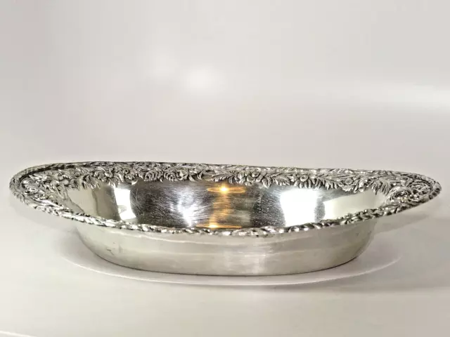 S. Kirk Stieff & Son Repousse Sterling Silver Bread Serving Tray