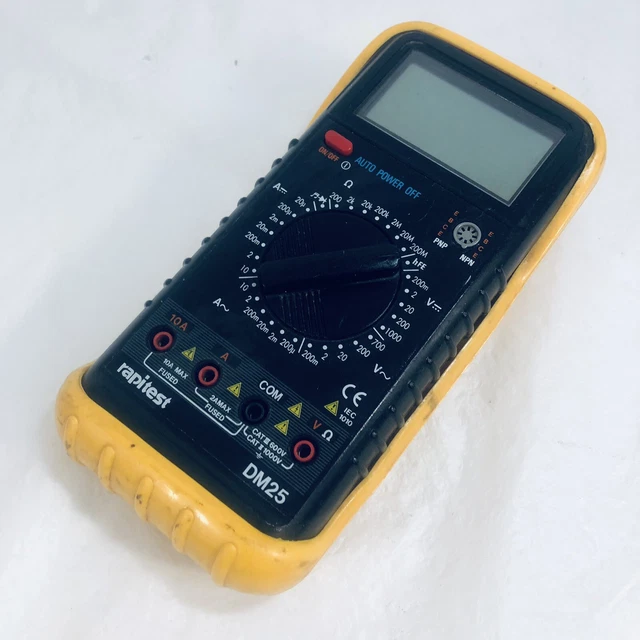 PROFESSIONAL DIGITAL MULTIMETER Rapitest DM25 £25.99 PicClick UK
