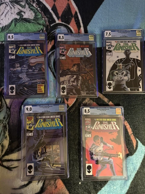 Punisher Limited series 1-5 CGC Complete Set cgc 7.5-9.0
