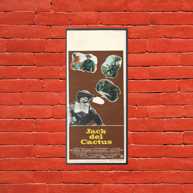 1980 * Locandina Cinema "Jack del Cactus - Kirk Douglas" Western (B) 2