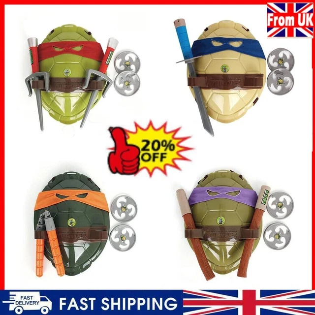 Kids Teenage Mutant Ninja Turtles Party Costume Turtle Back Shell Mask Toys Gift