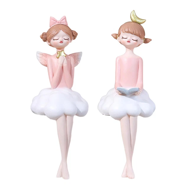 Couronne Danseuse Lot De 15 Décorations De Gâteau Ballerine Pour Fille - Ballerine Décoration De Gâteau - Ballerine - Couronne - Ailes D'Ange - Pap - Maison Danseuse Ballet