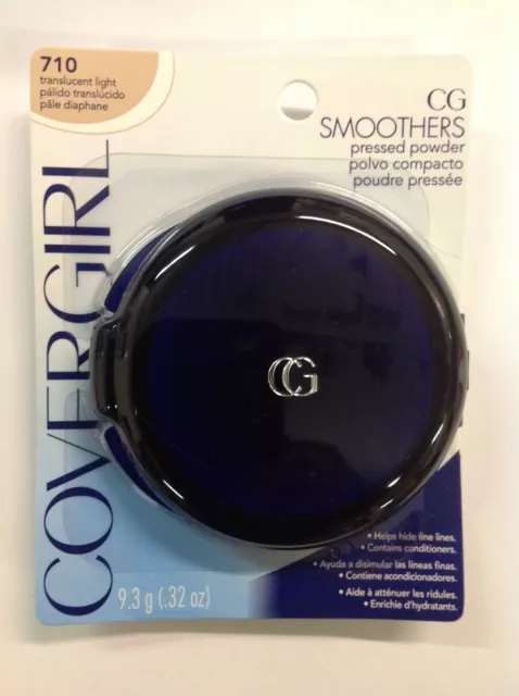 CoverGirl CG Smoothers Pressed Face Powder Translucent Light #710 NEW.