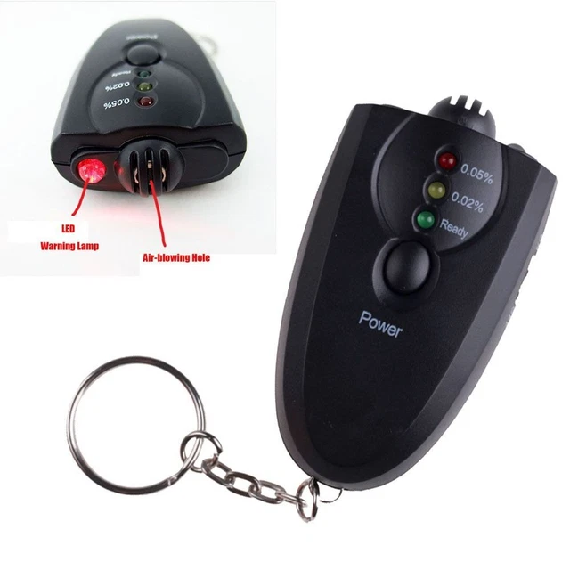 Light LED Flashlight Analyzer Mini Alcohol Tester Alcohol Meter Breathalyzer
