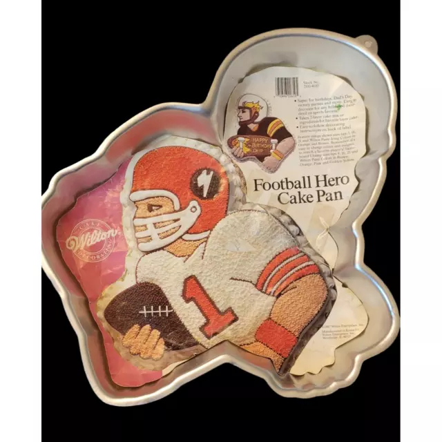 Vintage 1987 Wilton Football Hero Cake Pan