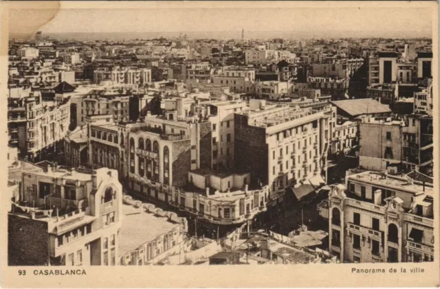 CPA AK TUNISIE CASABLANCA - Panorama de la ville (148703)