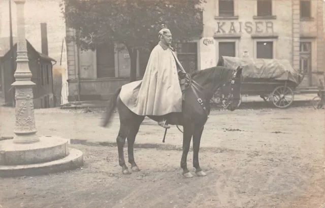 Preußen Offizier zur Pferd in Berlin 1913  Orig. Foto