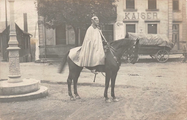 Preußen Offizier zur Pferd in Berlin 1913  Orig. Foto