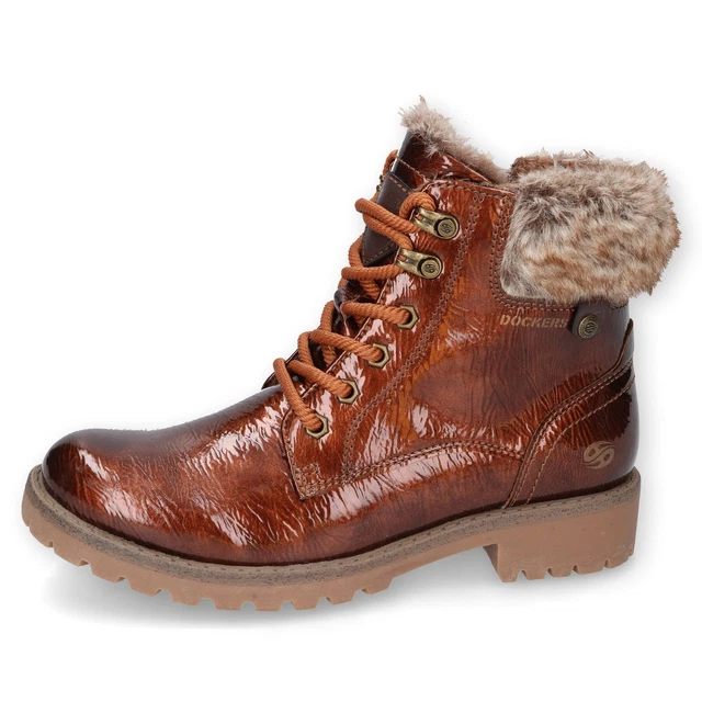 Dockers Par Gerli Bottes pour Femme Boots à Lacets Lutte contre La Bottines