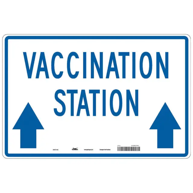 CONDOR 60XZ81 Vaccination Traffic Sign