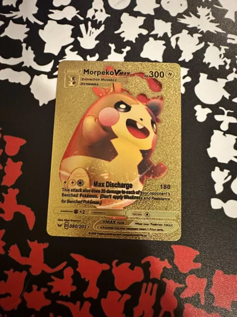 POKEMON VMAX COSPLAY Pikachu Gold Foil Fan Art Cards Full Set of