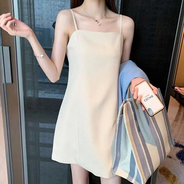 French sexy suspender dress with bottom black skirt