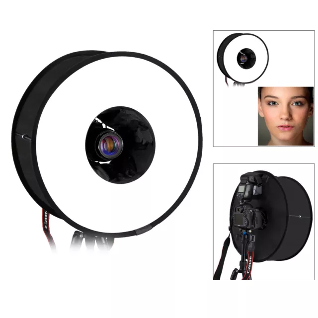 45cm Round Macro and Portrait Softbox SpeedLite Flash Light Foldable Diffuser