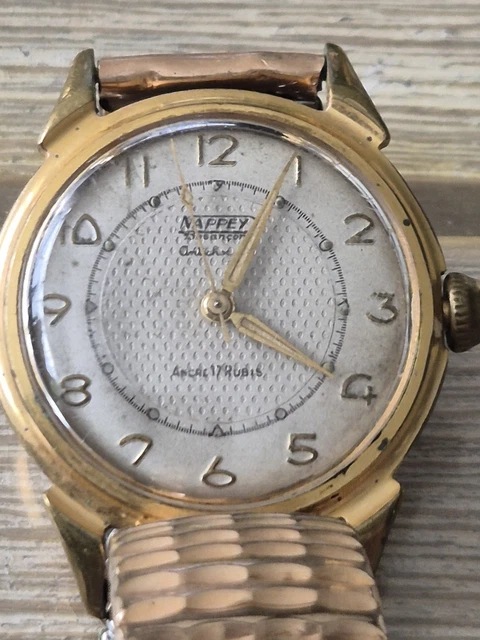 Montre vintage Tierce mécanique à petite seconde - Ancre 15 rubis