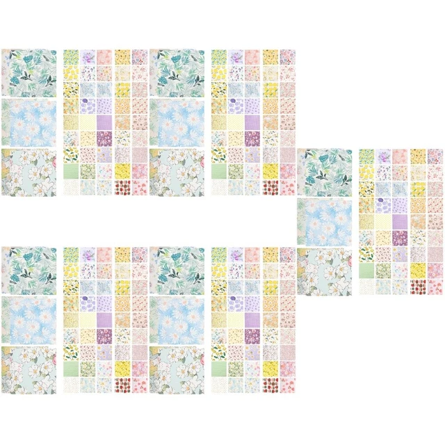 5pz 1 sacchetto di foglie di cotone foglie di tessuto floreale pretagliate