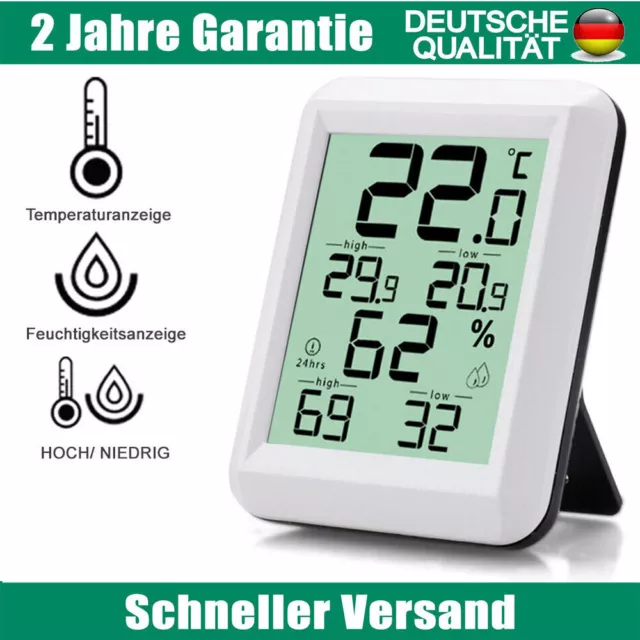 Digitales Thermometer Hygrometer Indoor Mini Temperatur LCD NEU 2023 SALE