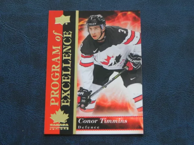 2018-19 18/19 Team Canada Juniors Program of Excellence POE-10 Conor Timmins