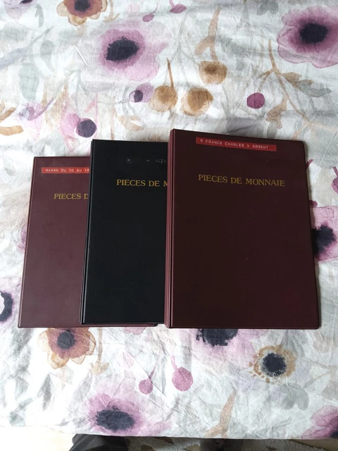3 Classeurs numismatique pour pièces