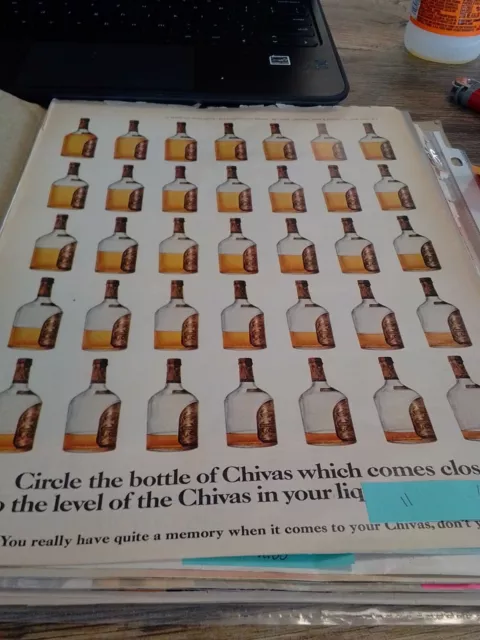 Time Magazine 1970' Chivas Regal Scotch Whiskey