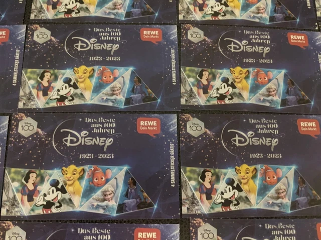 REWE DISNEY 50 Päckchen a 4Sticker = 200 STK Sticker, Sammelsticker ...