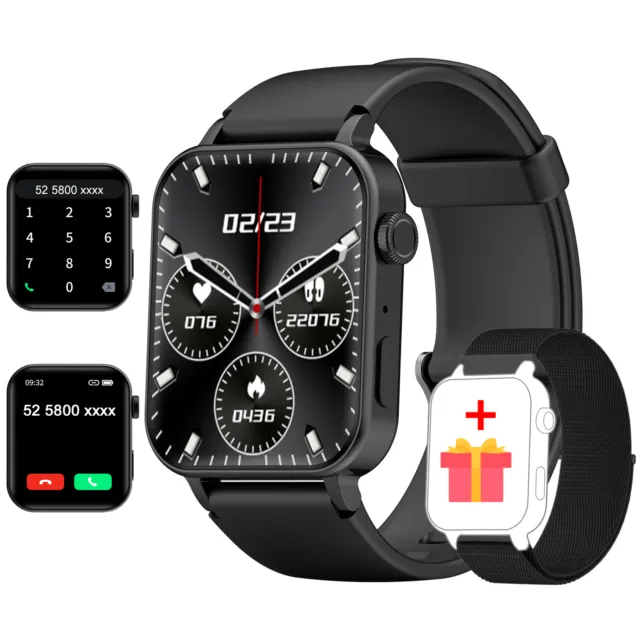 Blackview Smartwatch Anrufe Armband Pulsuhr Blutdruck Fitness Tracker Schrittzäh