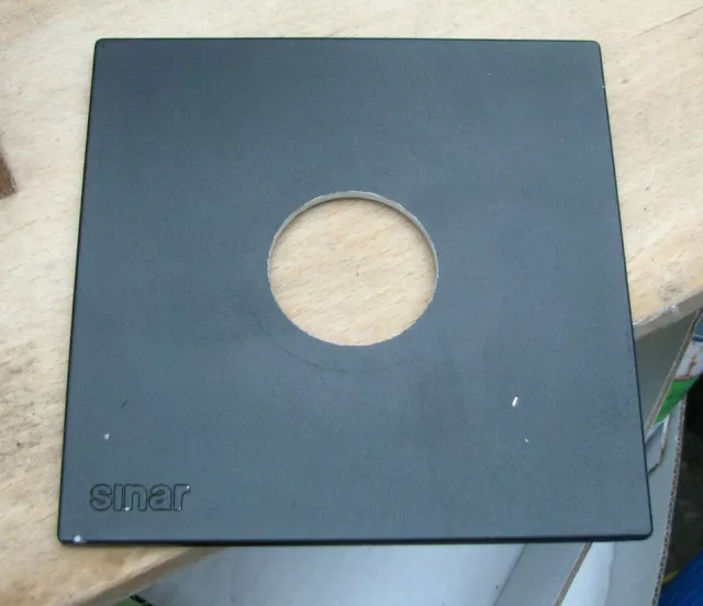 genuine Sinar F & P  lens board panel with copal 1 compur 41.8mm hole