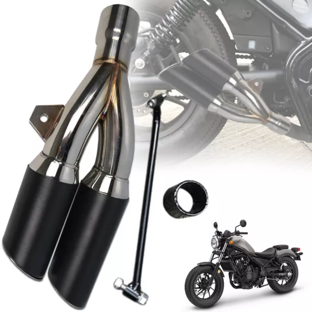 Fit Honda Rebel Cmx 250 300 500 Cc 17-2022 Sistema Scarico Posteriore Slip On Tubo