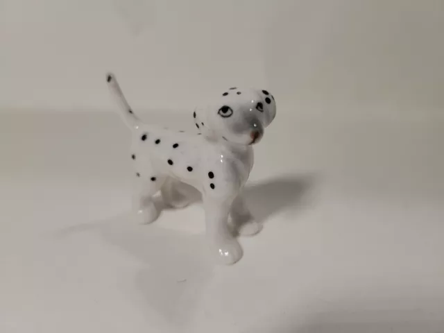 Vintage Porcelain Dalmation Dog Miniature Figurine Standing