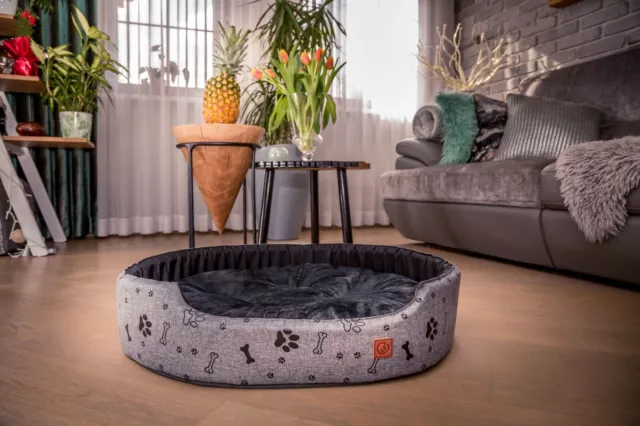 La cama blanda GagaDumi Foxi con almohada para perros y gatos