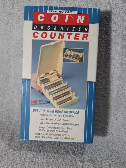 Vintage STAK-KO-PAK Coin Organizer Counter
