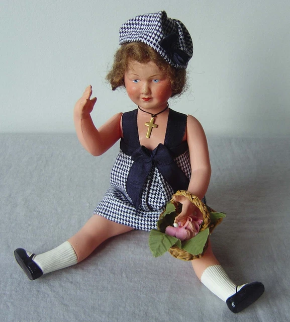Ancienne Poupée De Collection Celluloïd 63 Cm - État D'époque (voir Photos) - Poupée Artistique
