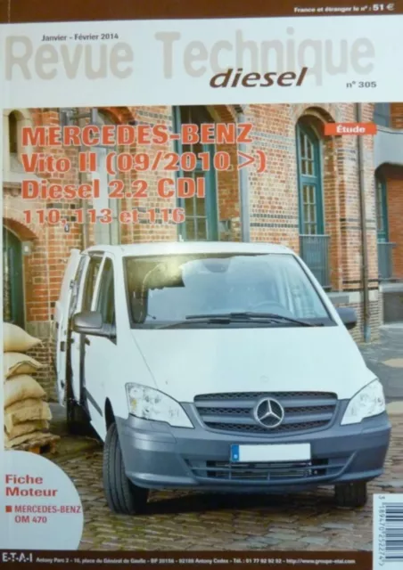 ▄▀▄ Revue Technique Mercedes-Benz Vito Ii - Rtd 305 ▄▀▄