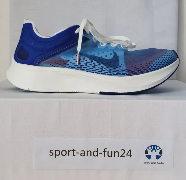 Nike Zoom Fly SP Fast Laufschuh AT5242-400 Blau/Weiß Gr. 38,5