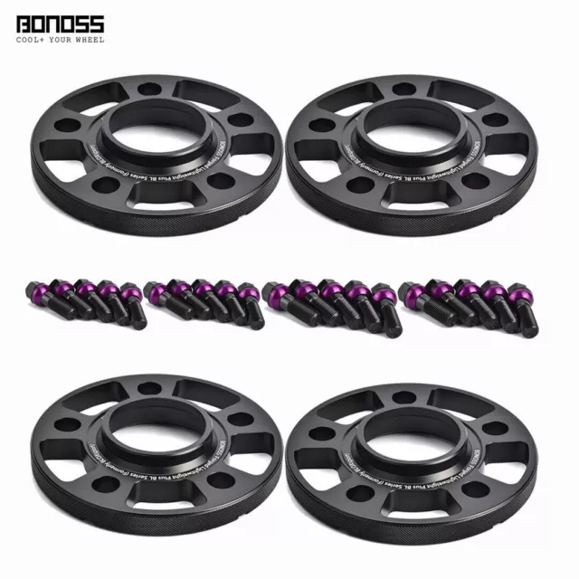 4Pc 12mm/15mm Wheel Spacers for Volkswagen(VW) Golf R GTi MK5 MK6 MK7 MK8 2004+