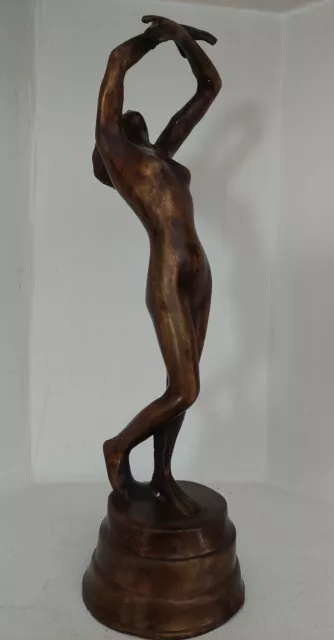 Frauenakt, Bronze, brüniert, Bildhauer Salvatore Monaco