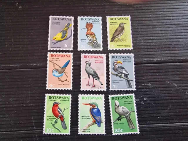 Botswana 1967 Sg 220-227 And 229 Birds Mnh